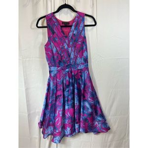 Banana Republic dress 4 petite fit and flare gorgeous previously loved bright fl